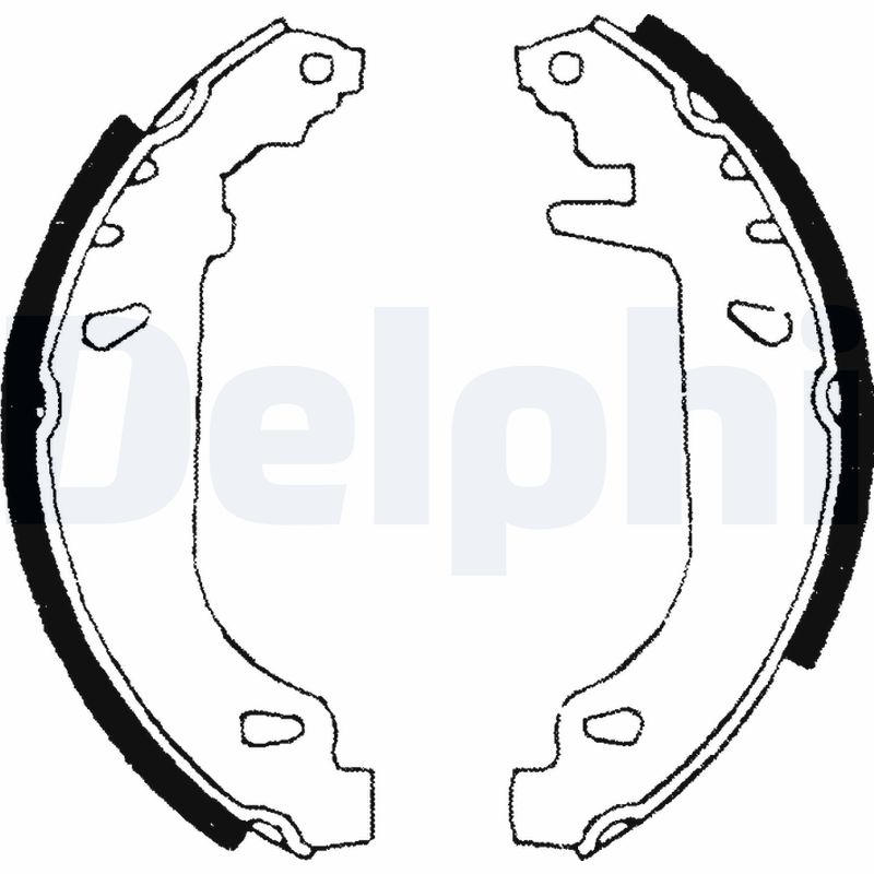 Комплект тормозных колодок DELPHI LS1681