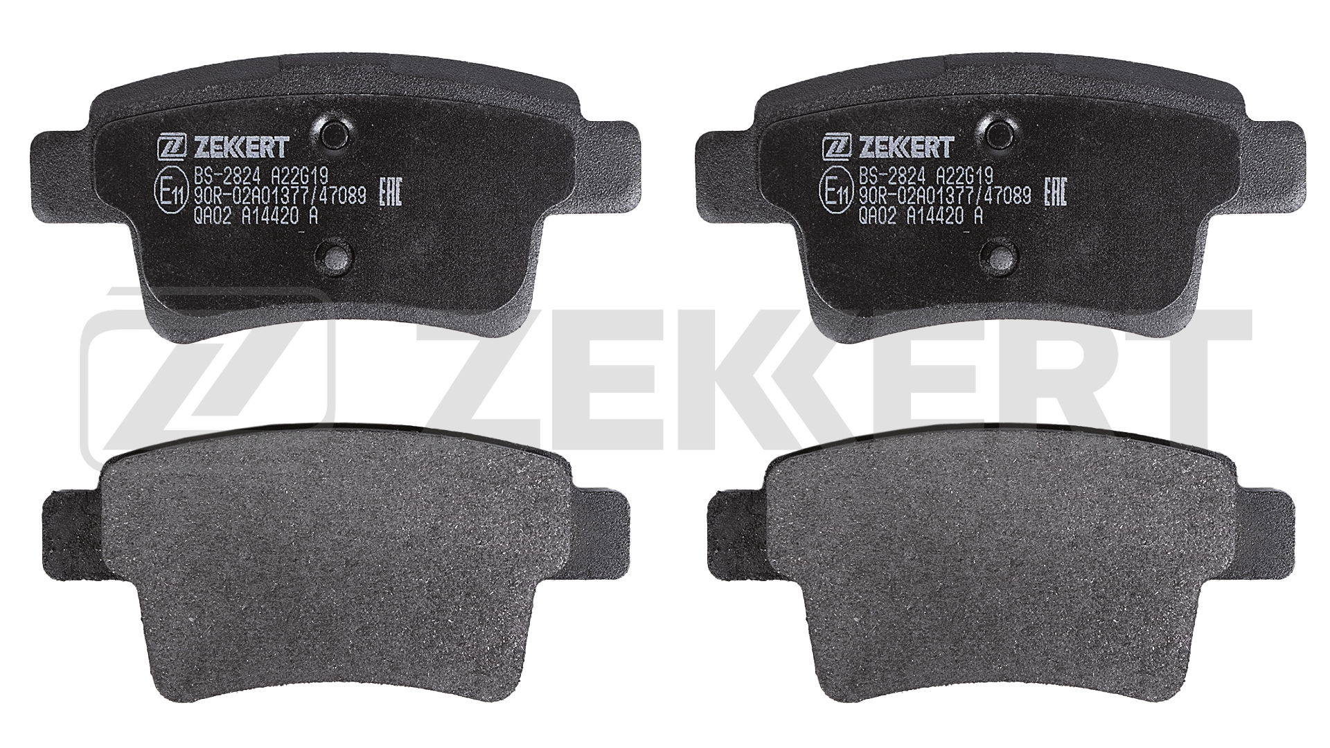 Комплект тормозных колодок дисковый тормоз ZEKKERT BS2824