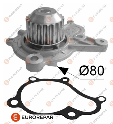 Водяной насос охлаждение двигателя EUROREPAR 1635178780
