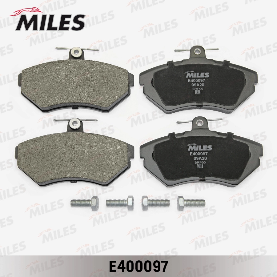 Комплект тормозных колодок дисковый тормоз MILES E400097