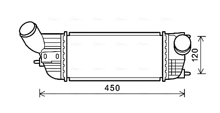 Интеркулер AVA QUALITY COOLING PE4362