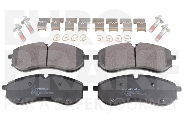 Комплект тормозных колодок дисковый тормоз EUROBRAKE 55022247160