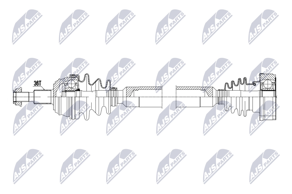 Приводной вал NTY NPW-VW-200