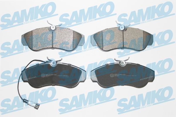 Комплект тормозных колодок дисковый тормоз SAMKO 5SP965