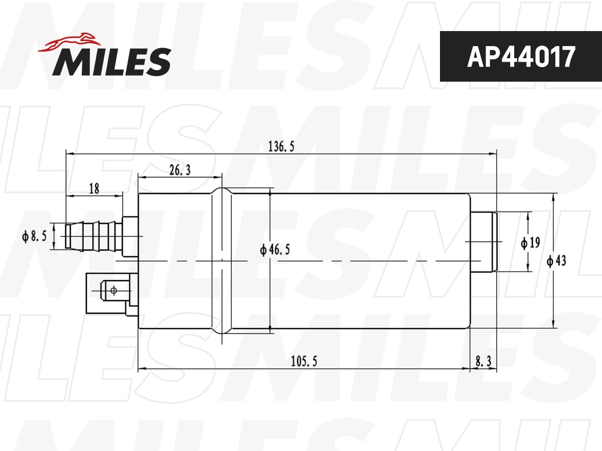 Топливный насос MILES AP44017