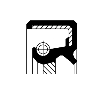 Уплотняющее кольцо коленчатый вал CORTECO 19035398B