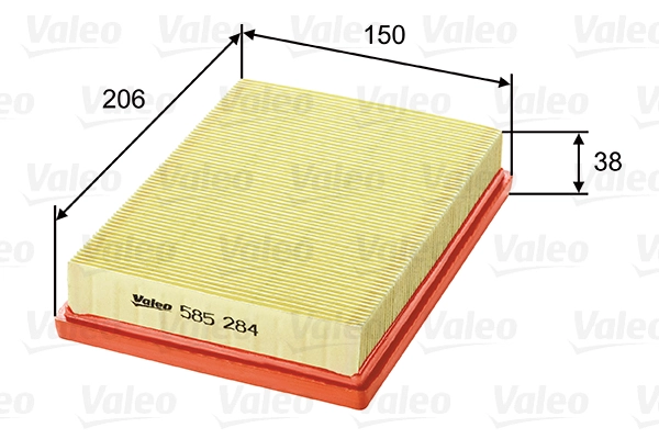 Воздушный фильтр VALEO 585284