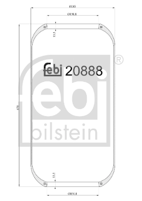 Кожух пневматической рессоры FEBI BILSTEIN 20888