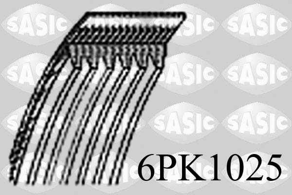 Поликлиновой ремень SASIC 6PK1025