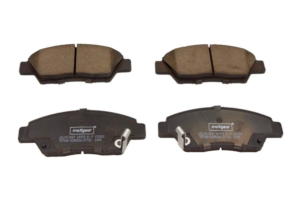 Комплект тормозных колодок дисковый тормоз MAXGEAR 19-3007