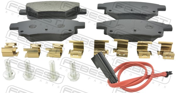 Комплект тормозных колодок дисковый тормоз FEBEST 2101TT9R