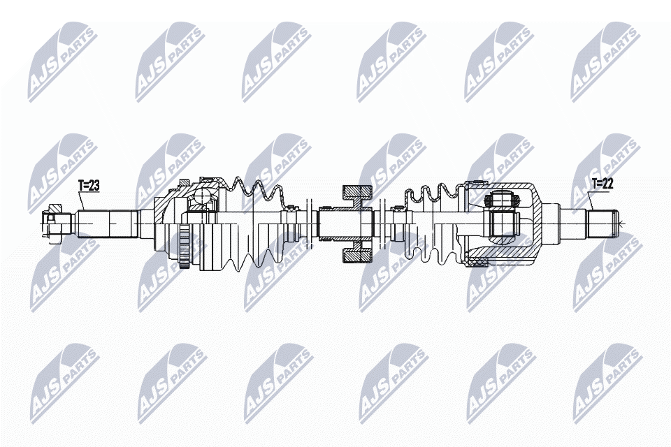 Приводной вал NTY NPW-DW-051