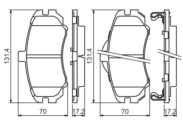 Комплект тормозных колодок дисковый тормоз BOSCH 0 986 494 426