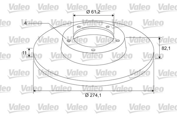 Тормозной диск VALEO 675401