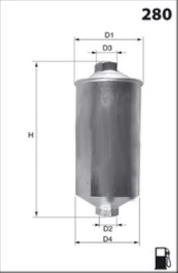 Топливный фильтр MECAFILTER ELE6030
