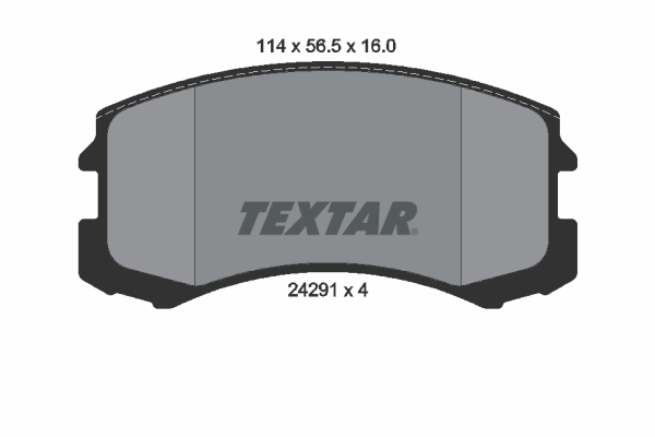 Комплект тормозных колодок дисковый тормоз TEXTAR 2429101