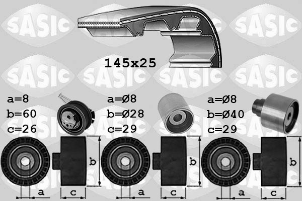 Комплект ремня грм SASIC 1756087