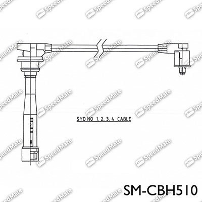 Комплект проводов зажигания SPEEDMATE SM-CBH510