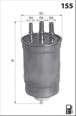 Топливный фильтр MECAFILTER ELG5328
