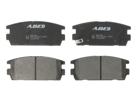 Комплект тормозных колодок дисковый тормоз ABE C20506ABE