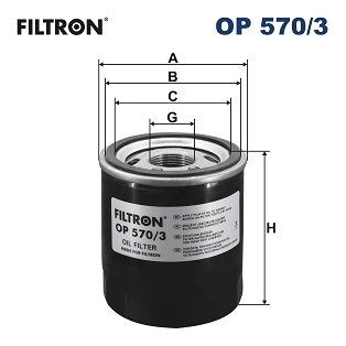 Масляный фильтр FILTRON OP570/3