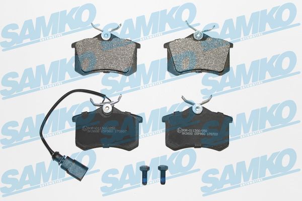 Комплект тормозных колодок дисковый тормоз SAMKO 5SP980