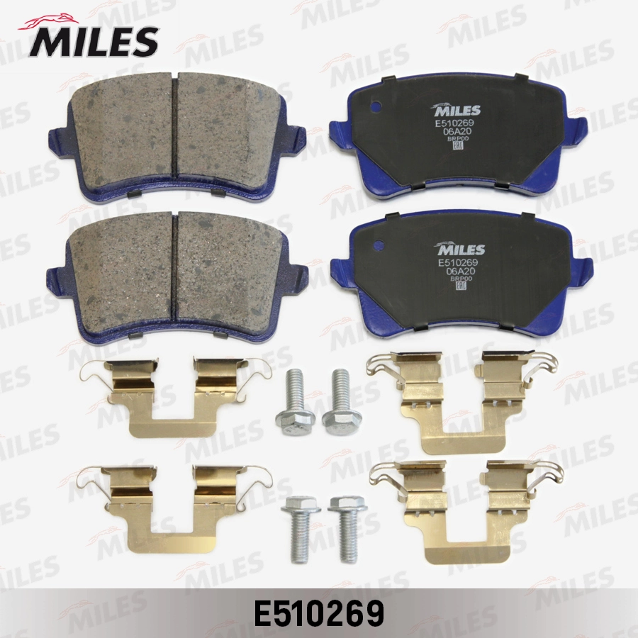 Комплект тормозных колодок дисковый тормоз MILES E510269