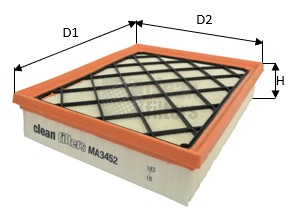 Воздушный фильтр CLEAN FILTERS MA3452