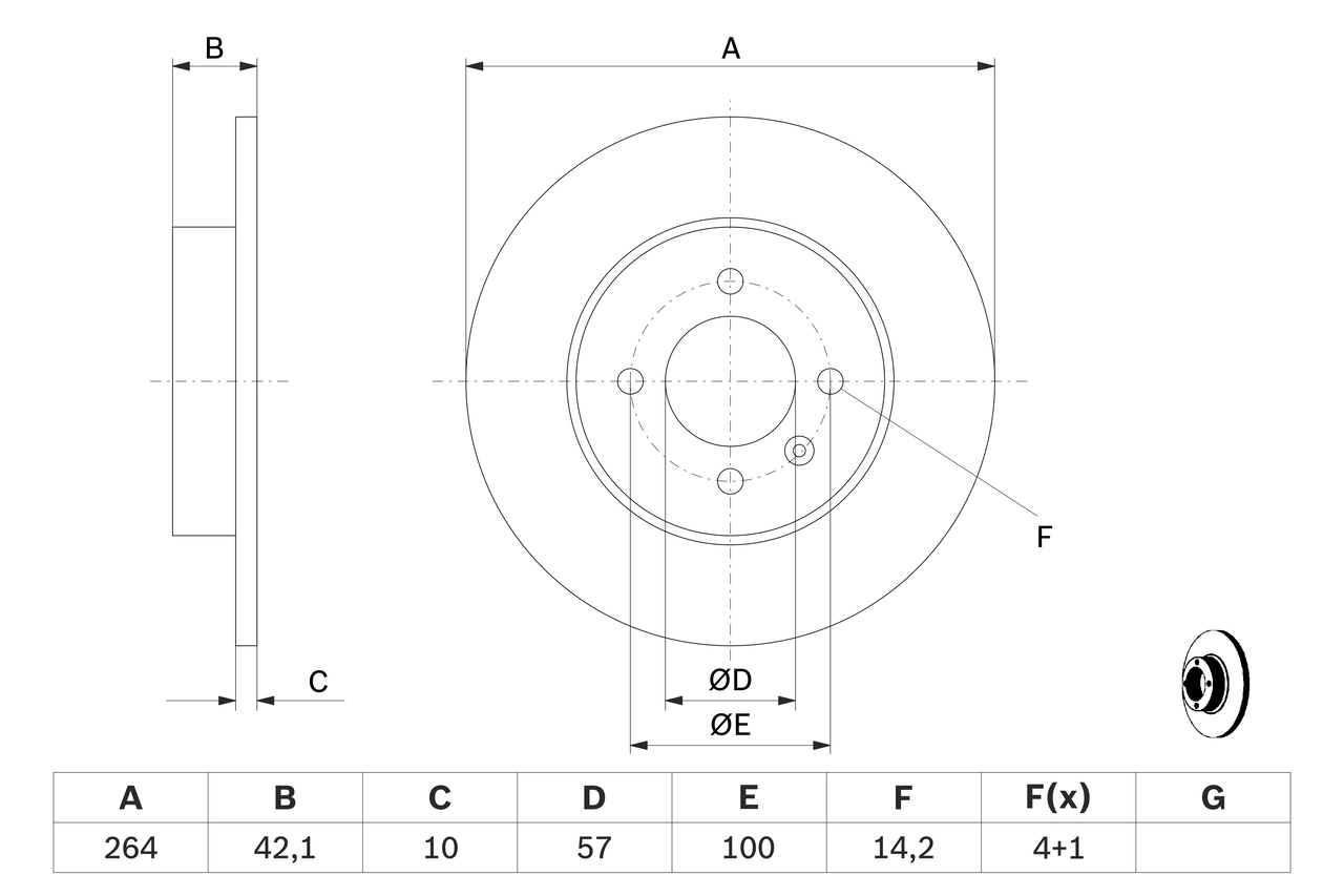 Тормозной диск BOSCH 0 986 479 B85