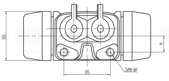Колесный тормозной цилиндр TRIALLI CF 084203