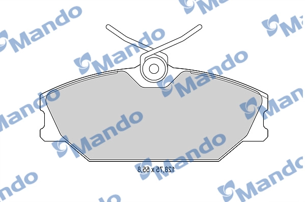 Комплект тормозных колодок дисковый тормоз MANDO MBF015162