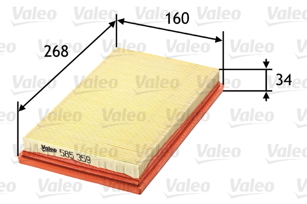 Воздушный фильтр VALEO 585359
