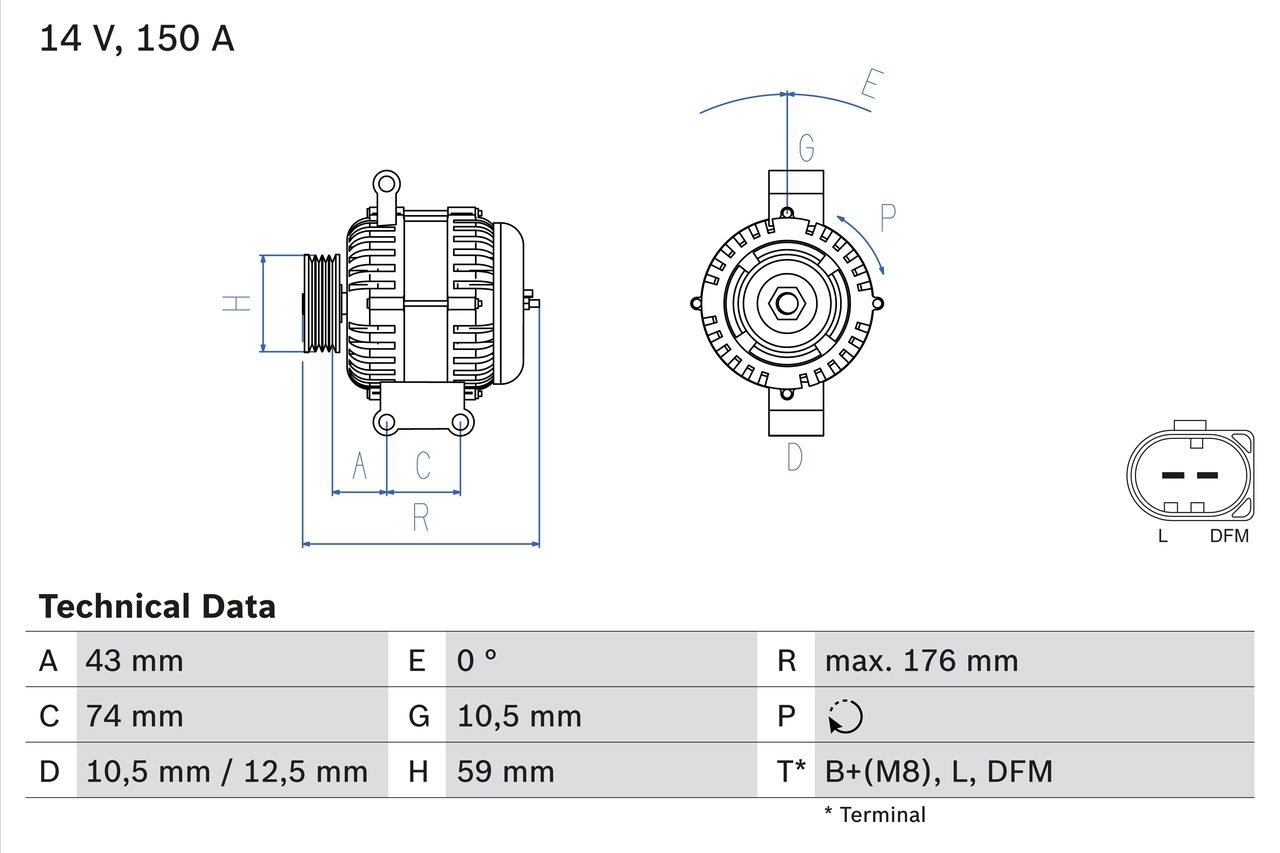 Генератор BOSCH 0 986 047 920