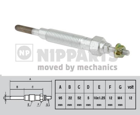 Свеча накаливания NIPPARTS J5715000
