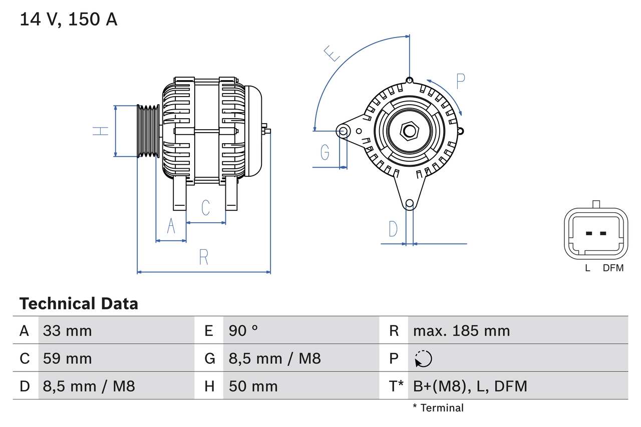 Генератор BOSCH 0 986 046 260