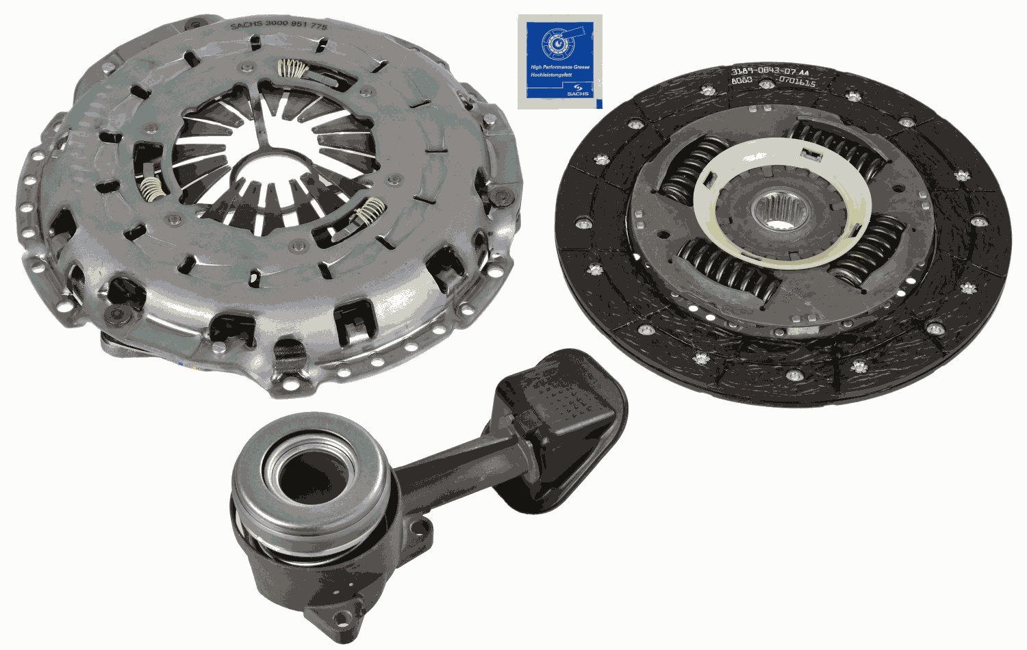 Комплект сцепления SACHS 3000 990 395