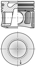 Поршень KOLBENSCHMIDT 41008600