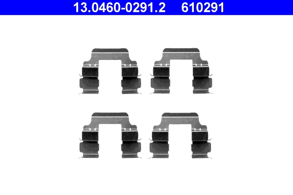 Комплектующие колодки дискового тормоза ATE 13.0460-0291.2
