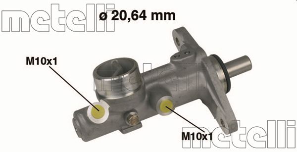 Главный тормозной цилиндр METELLI 05-0210