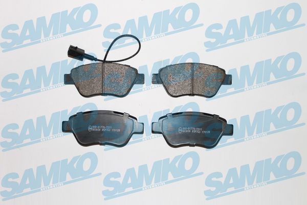 Комплект тормозных колодок дисковый тормоз SAMKO 5SP763