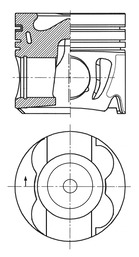 Поршень KOLBENSCHMIDT 41716600