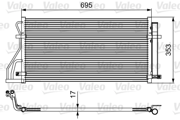 Конденсатор кондиционер VALEO 814488