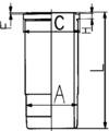 Гильза цилиндра KOLBENSCHMIDT 89431110