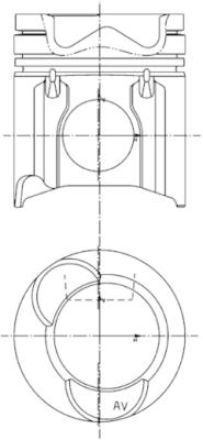 Поршень KOLBENSCHMIDT 99844600