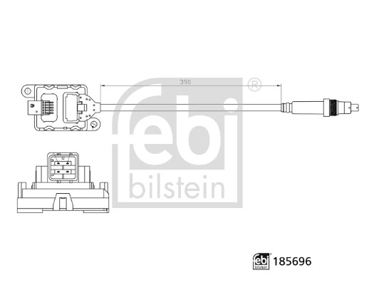 Nox-датчик впрыск карбамида FEBI BILSTEIN 185696
