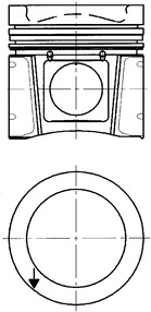 Поршень KOLBENSCHMIDT 40332600