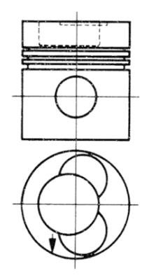 Поршень KOLBENSCHMIDT 92581620