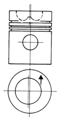 Поршень KOLBENSCHMIDT 93793600