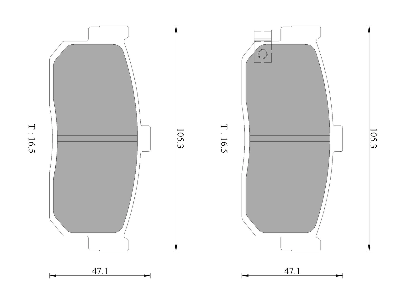 Комплект тормозных колодок дисковый тормоз BOSCH 0 986 AB2 078