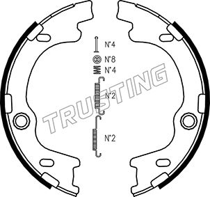 Комплект тормозных колодок стояночная тормозная система TRUSTING 046221K